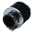 Valve Cover Breather Clamp On 1-1/2"(38mm) Id Chrome Top Black Element