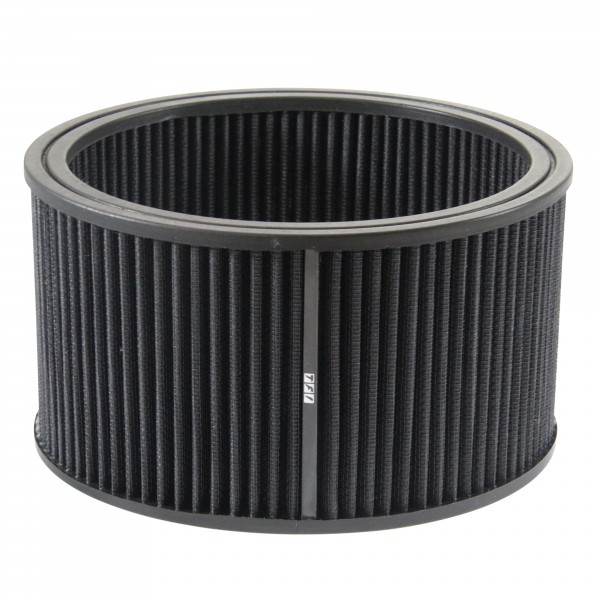 Air Cleaner Filter Element Black 9" Wide 5" Tall Round High Performance Cotton