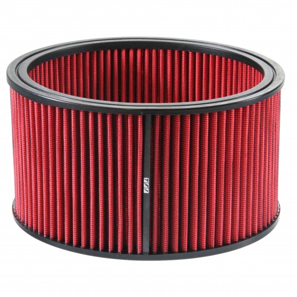 Air Cleaner Filter Element Red 9" Wide 5" Tall Round High Performance Cotton
