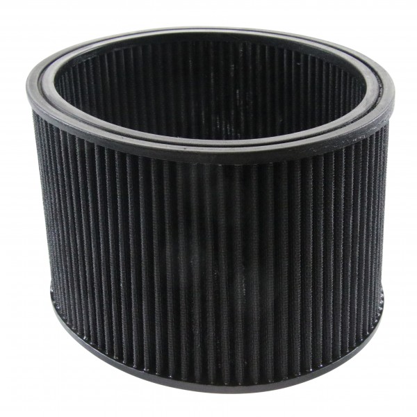 Air Cleaner Filter Element Black 9" Wide 6" Tall Round High Performance Cotton