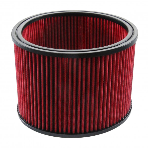 Air Cleaner Filter Element Red 9" Wide 6" Tall Round High Performance Cotton