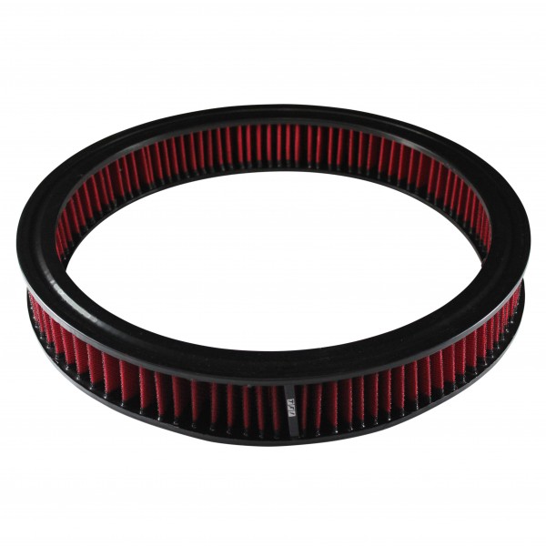 Air Cleaner Filter Element Red 14" Wide 2" Tall Round High Performance Cotton