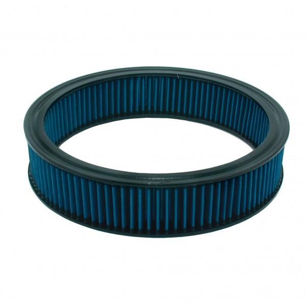 Air Cleaner Filter Element Blue 14" Wide 3" Tall Round High Performance Cotton