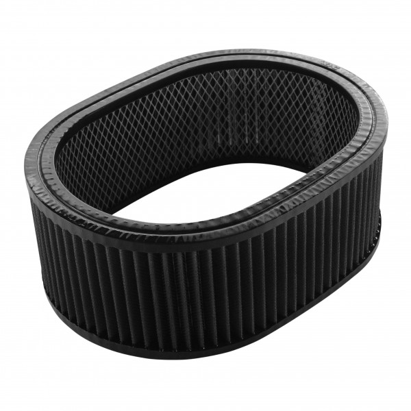 Air Filter Element Black 12"Inch Long 4"Inch Tall Oval High Performance Cotton