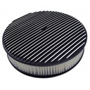 Black Alloy Full Finned Air Cleaner 14" x 3" Holley Edelbrock Paper Filter