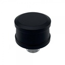 Valve Cover Breather Cap Push In 1"(25mm) Neck Alloy Black Smooth Round