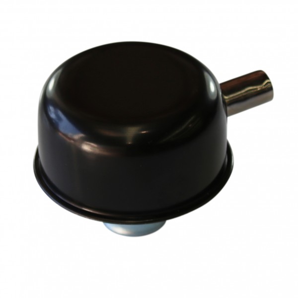 Valve Cover Breather Cap Black Push In 1"(25mm) Neck with 13.6mm Side Tube