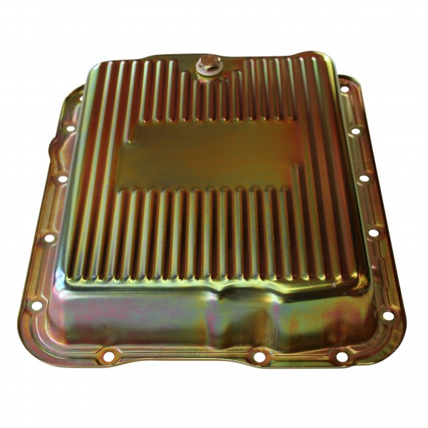 Transmission Pan GM Turbo 700R4/4L60/4L60E OEM 2-5/8" Deep Zinc Steel Finned