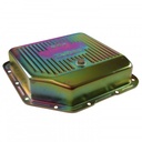 Transmission Pan GM Turbo 350 3-1/2" Deep Zinc Steel Finned with Drain Plug