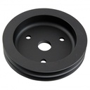 Pulley Crankshaft Double Groove Swp Black Alloy Small Block Chevrolet 265-400