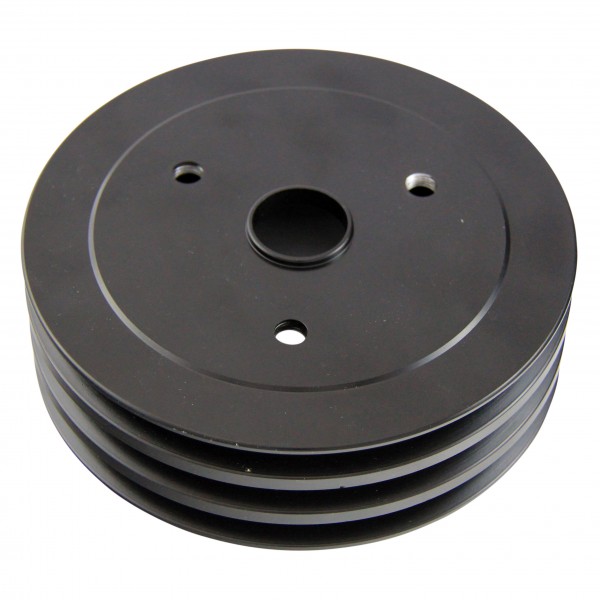 Pulley Crankshaft Triple Groove Swp Black Alloy Small Block Chevrolet 265-400