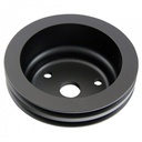 Pulley Crankshaft Double Groove Lwp Black Alloy Small Block Chevrolet 265-400