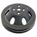 Pulley Water Pump Double Groove Swp Black Alloy Big Block Chevrolet 396-454