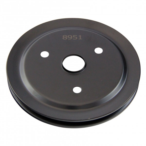 Pulley Crankshaft Single Groove Swp Black Steel Small Block Chevrolet 265-400