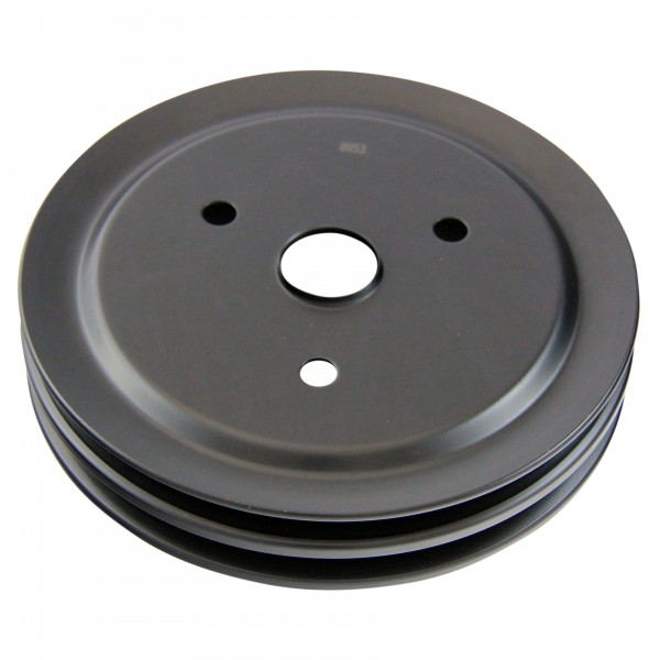 Pulley Crankshaft Double Groove Swp Black Steel Small Block Chevrolet 265-400