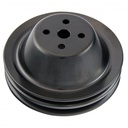 Pulley Water Pump Double Groove Swp Black Steel Small Block Chevrolet 265-400