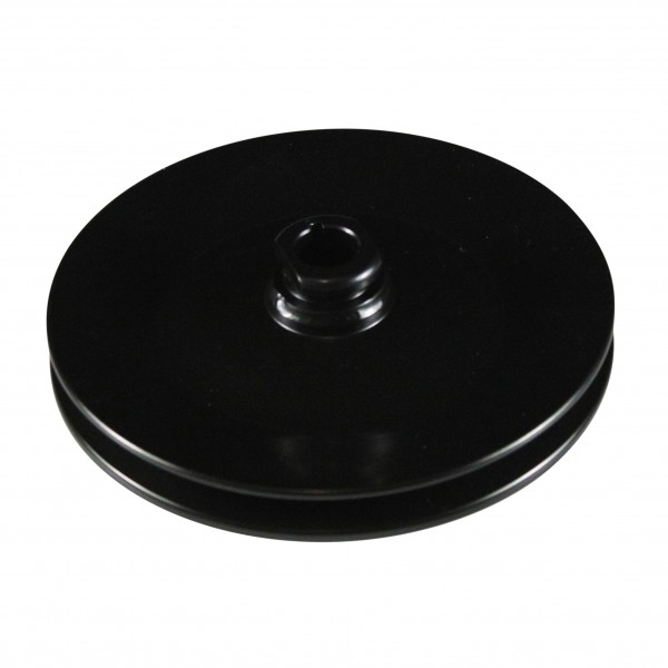 Pulley GM Power Steering Single Groove Black Steel 5/8" Shaft 5-3/4" Diam