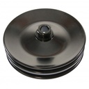 Pulley GM Power Steering Double Groove Black Steel 5/8" Shaft 5-3/4" Diam