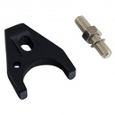 Distributor Hold Down Clamp Chevrolet V6+V8 1963 on Billet Alloy Black with Bolt