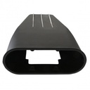 Street Scoop Finned (Mr Gasket Style) Bug Catcher Single/Dual Carb Black 20-1/2"