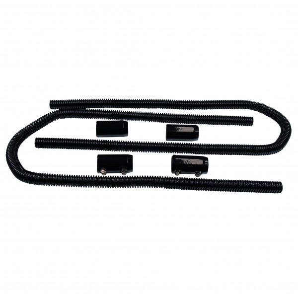 Heater Flexible Hose Kit 44" long Black Stainless-Alloy 3/4" to 5/8" ID