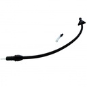 Transmission Dipstick Tube GM Turbo 700R4 Firewall Mount Flexible Black Braided