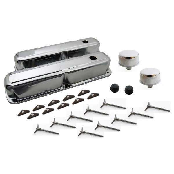 Chrysler Small Block 318-340-360 Engine Dress Up Kit Chrome Valve Covers
