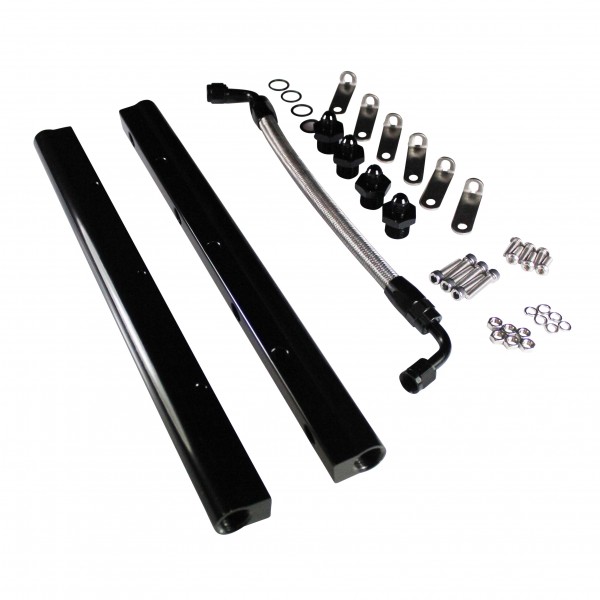 Fuel Rail Kit LS1/LS2/LS6 Chevrolet V8 Billet Aluminum High Performance Black