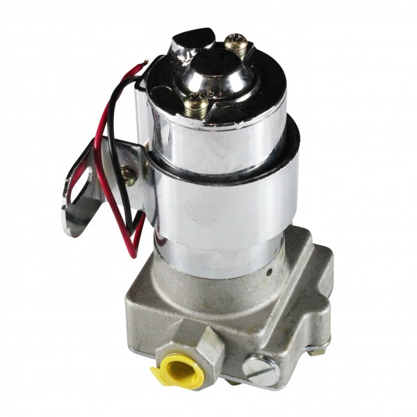 Fuel Pump Chrome Aluminium Electric (115Gph) 435 Lph 3/8 Npt Inlet Outlet Port