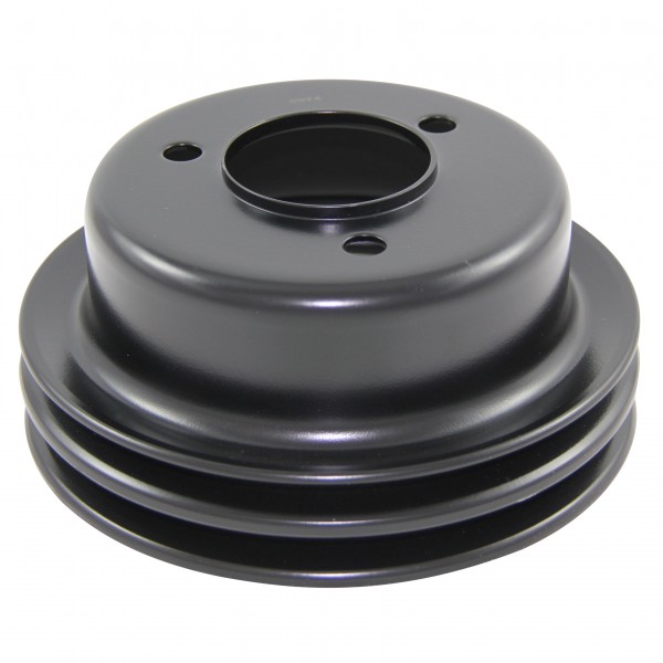 Pulley Crankshaft Dual Groove Black Steel Ford Windsor 289 1964-67