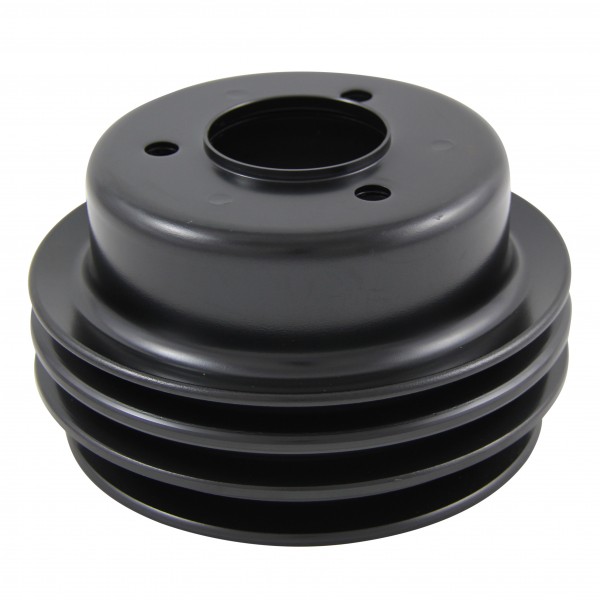 Pulley Crankshaft Triple Groove Black Steel Ford Windsor 289 1965-66