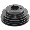 Pulley Crankshaft Triple Groove Lwp Black Alloy Big Block Chevrolet 396-454