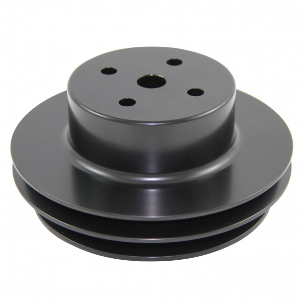 Pulley Water Pump Double Groove Lwp Black Alloy Big Block Chevrolet 396-454