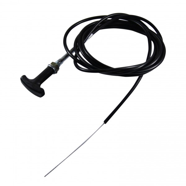 Bonnet Cable T Bar Handle 100 Inch (254cm) Long Plastic Coated