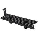 LS Chevrolet Gen III Engine Valley Plate Cover with Oil Fill Tube Black Finned