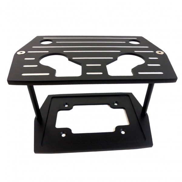 Optima Battery Tray 34/78 Series Black Ball Milled Aluminium Finish