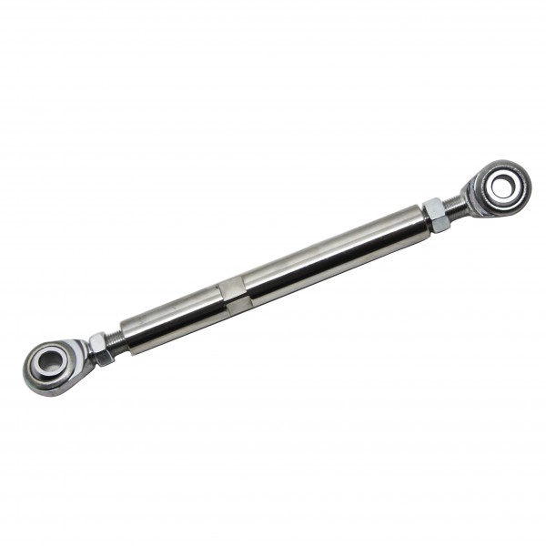 Adjustable Stainless Steel Tension Rods 5-1/2" Long with heim 3/8" Eyelet Ends