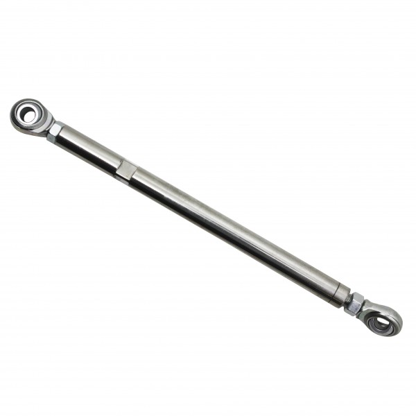 Adjustable Stainless Steel Tension Rods 8-1/2" Long with heim 3/8" Eyelet Ends