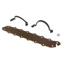 Oil Pan Gasket Set Ford Cleveland V8 302-351 (Fibre & Black Neoprene)