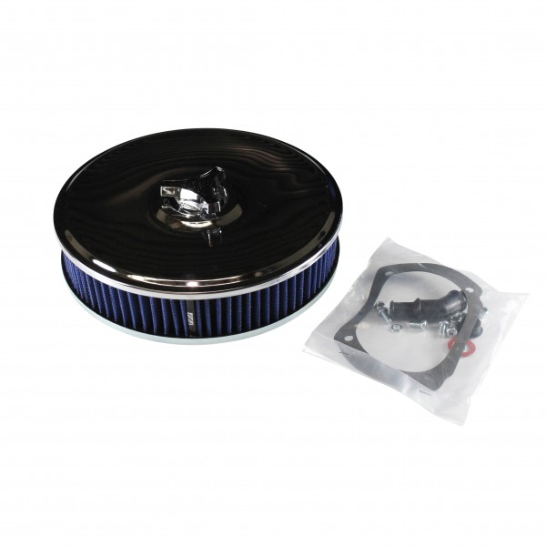 Chrome Air Cleaner 9" Wide x 2" Tall Weber Adm Falcon XE/XF Carb Blue Element