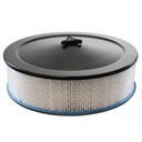 Black Air Filter Cleaner 14" x 4" Holley or Holden Quadrajet Base Paper Element
