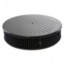 Black Ball Milled Aluminium Air Cleaner 14" x 3" Holley Edelbrock Black Filter