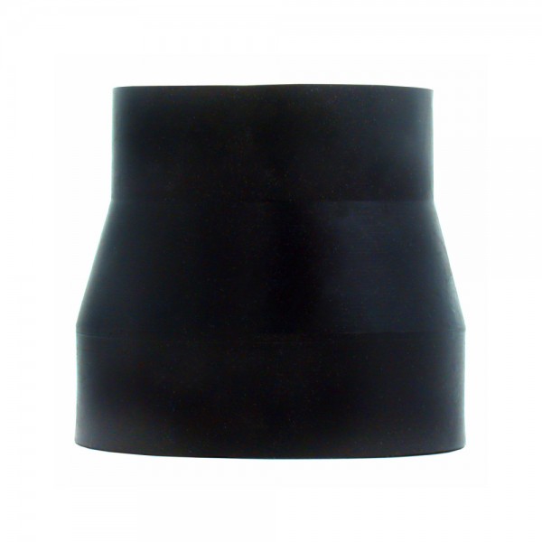 SINGLE Black Silicone Car Engine Hose Pipe Reducer 3 inch to 2.5 inch