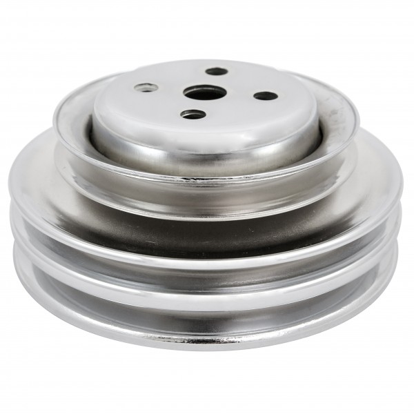 Pulley Water Pump Triple Groove Chromed Steel Ford Windsor 289 1964-73
