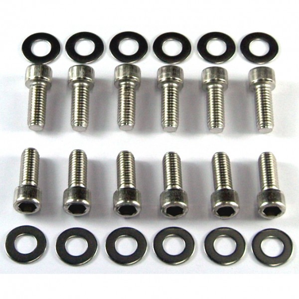 Bolt Kit Intake Chevrolet Small Block 283-400 Chrome Socket Head