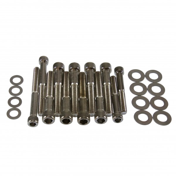 Bolt Kit Intake Ford Cleveland 302-351 Chrome Socket Head