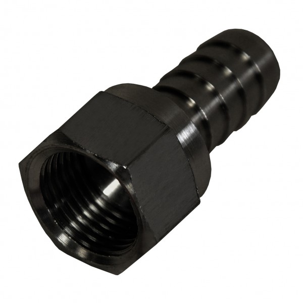 Straight Hose Fitting -8AN Female Swivel Thread x 1/2 Barb Hose Tail End