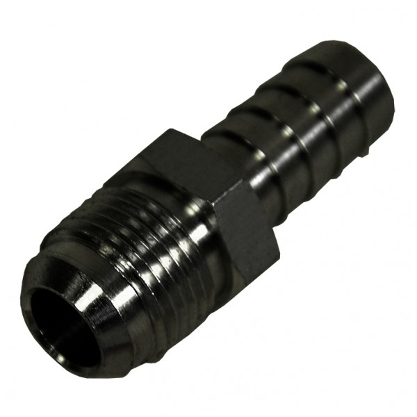 Straight Hose Fitting -8AN Male Thread x 1/2 Barb Hose Tail End