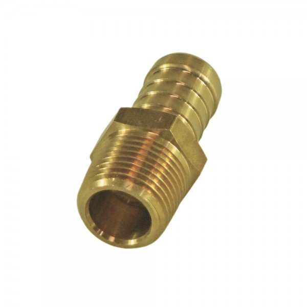 Brass Holden V8 Manifold Water Outlet 5/8" (15.9mm) Hose X 1/2" (21mm) BSP