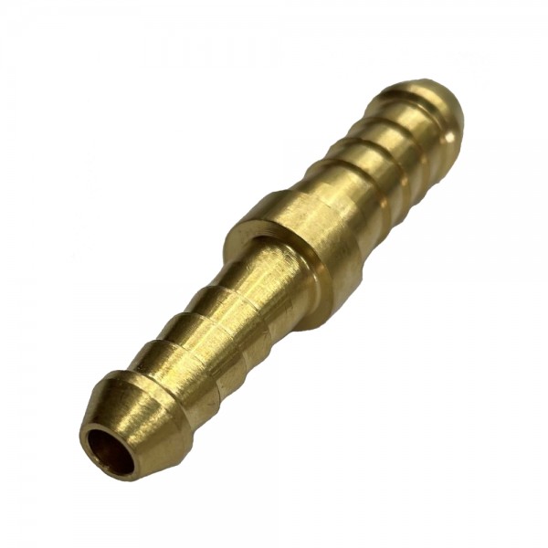 Brass Straight Reducing Joiner 1/4" (6.3mm) to 3/8" (9.5mm) Hose Tube Ends